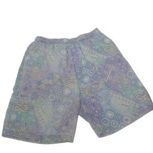 Vintage Maui Trading Co Mens XL Swim Trunks Shorts Blue Tropical Thin Cotton